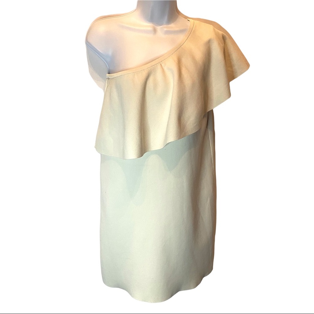 Mily one shoulder asymmetrical ruffle dress size s